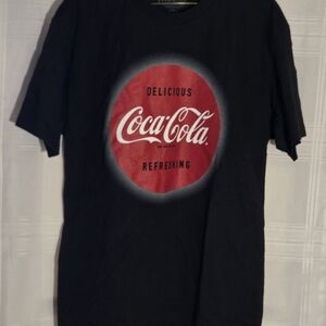 Coca Cola Black Tee with Red Logo
